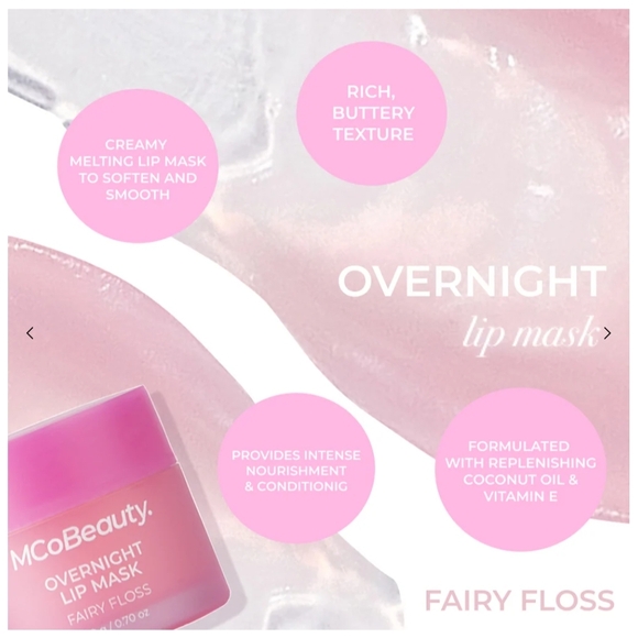MCoBeauty Fairy Floss Overnight Lip Mask - Pink - Picture 2 of 2